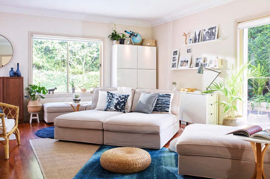 The transformed Bluett living room